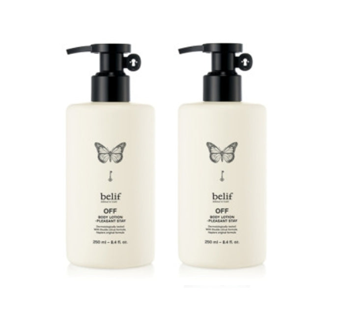 2 x belif OFF Body Lotion Pleasant Stay 250ml from Korea