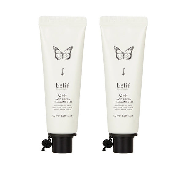 2 x belif OFF Hand Cream Pleasant Stay 50ml from Korea