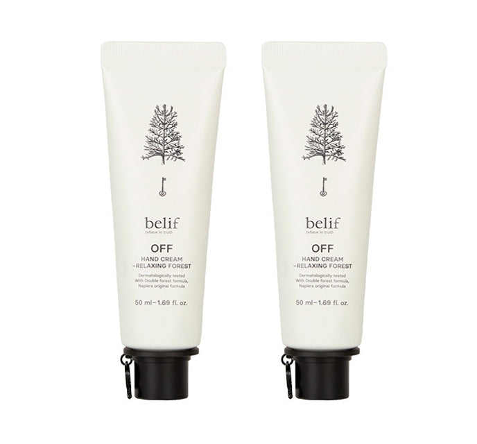 2 x belif OFF Hand Cream Relaxing Forest 50ml from Korea