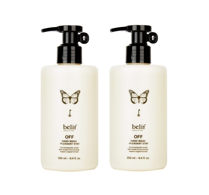 2 x belif OFF Hand Wash Pleasant Stay 250ml from Korea