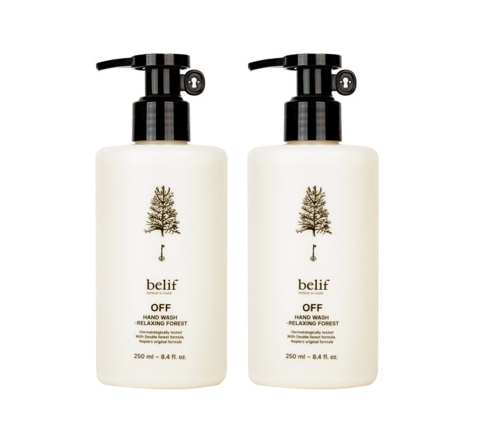 2 x belif OFF Hand Wash Relaxing Forest 250ml from Korea