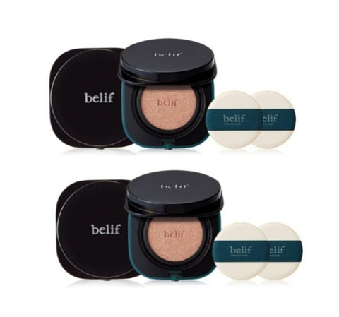 2 x belif Stress Shooter-Cica bomb Cushion 15g x 2, Natural Beige, SPF 50+ PA+++ from Korea