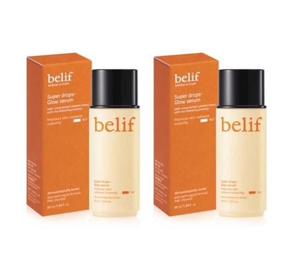 2 x belif Super Drops Glow Serum Serum 50ml from Korea