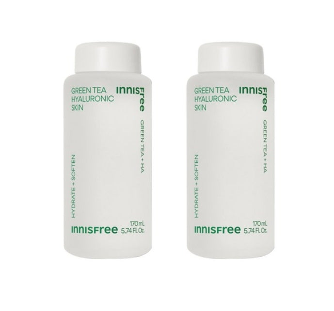 2 x innisfree Green Tea Hyaluronic Skin 170ml from Korea