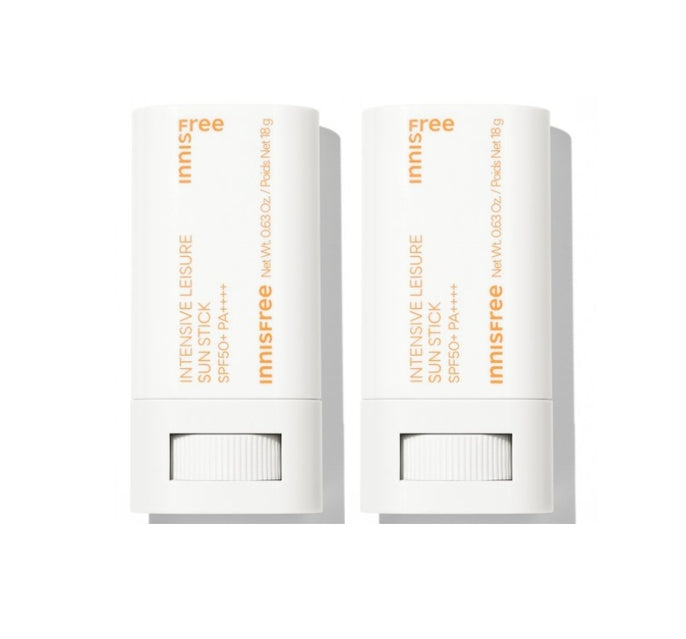 2 x innisfree Intensive Leisure Sun Stick 18g, SPF50+ PA++++ from Korea