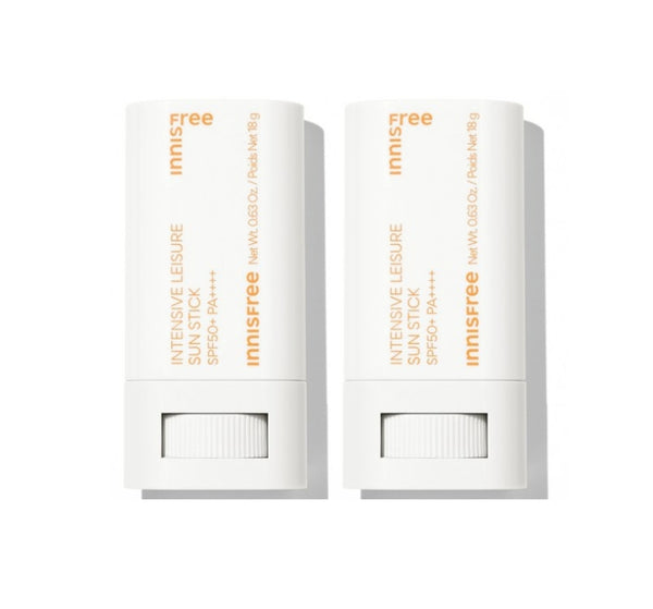 2 x innisfree Intensive Leisure Sun Stick 18g, SPF50+ PA++++ from Korea