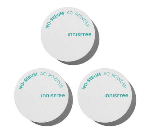 3 x innisfree No-Sebum AC Powder 5g from Korea