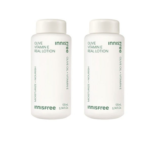 2 x innisfree Olive Vitamin E Real Lotion 170ml from Korea