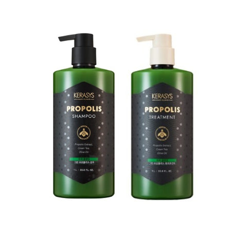 (New Package) Kerasys Propolis Scalp Cleansing Shampoo & Treatment 1000ml from Korea_H