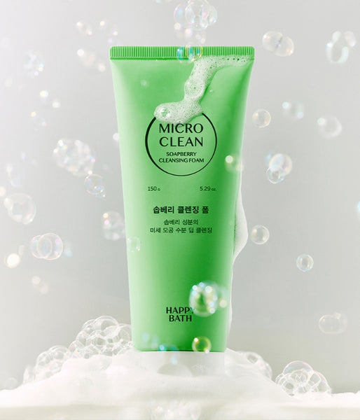 2 x HAPPY BATH Micro Clean Shopberry Cleansing Foam 150g from Korea