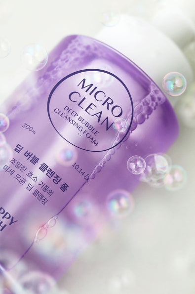 2 x HAPPY BATH Micro Clean Deep Bubble Cleansing Foam 300ml from Korea