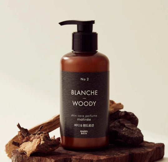 2 x HAPPY BATH Skincare Perfume Body & Hand Lotion ( No.2 Blanche Woody ) 400g from Korea