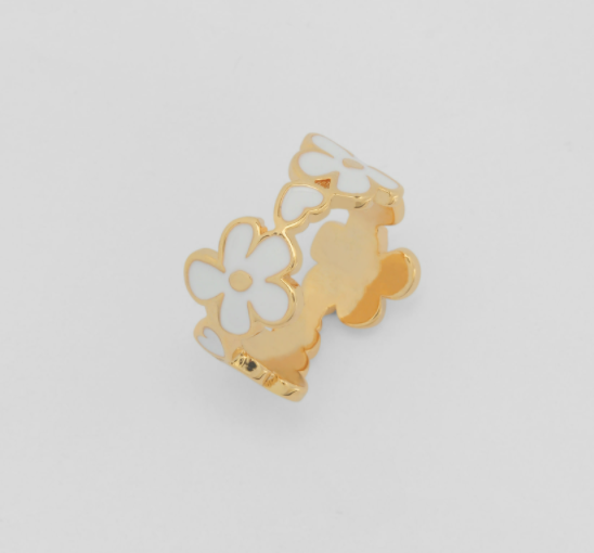 Nonenon Bloom Patch Ring(GOLD) #Celebrity Accessory #Ahn So-hee(Actress) #Han Sung-min(Model) from Korea_H1