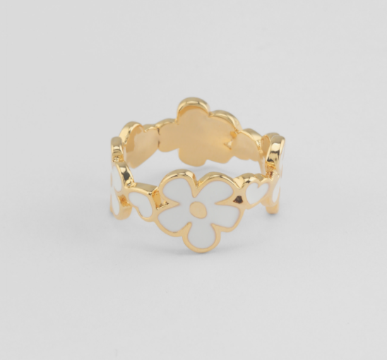 Nonenon Bloom Patch Ring(GOLD) #Celebrity Accessory #Ahn So-hee(Actress) #Han Sung-min(Model) from Korea_H1