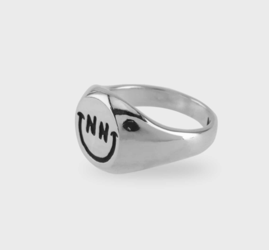 Nonenon Black Smile Ring #Celebrity Accessory #Girls` Generation-Hyoyeon #Weekly #Monsta X-Minhyuk #Minsi Go(Actress) from Korea_H1