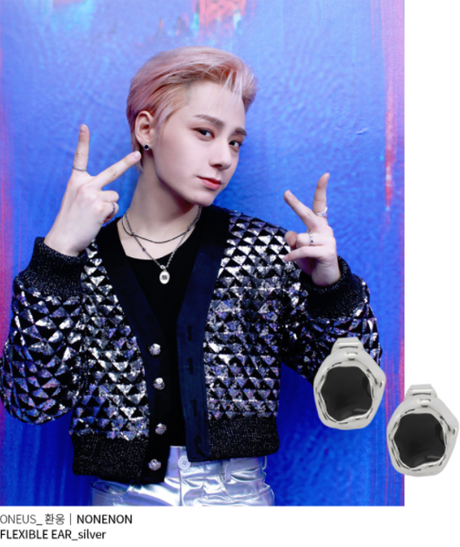 Nonenon Flexible Earring #Celebrity Accessory #BZ-BOYS-BON #ONEUS-HWAN WOONG #BAE173 from Korea_H1