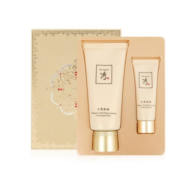 The Saga of Soo Cheonhyejinkyung Ultimate Youth Rejuvenating Cleansing Foam Set (2 Items) from Korea